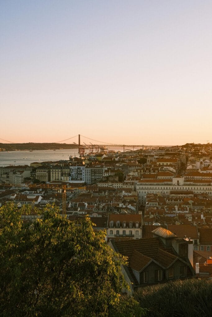 Uitzichtpunten Castelo de Sao Jorge Ponte 25 de Abril Lissabon