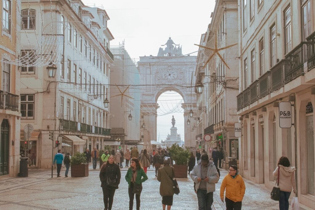 Rua Augustua Shoppen Lissabon