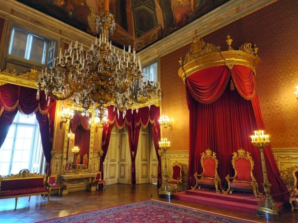 Paleis van Ajuda regenachtige dag Lissabon